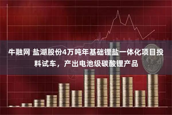 牛融网 盐湖股份4万吨年基础锂盐一体化项目投料试车，产出电池级碳酸锂产品